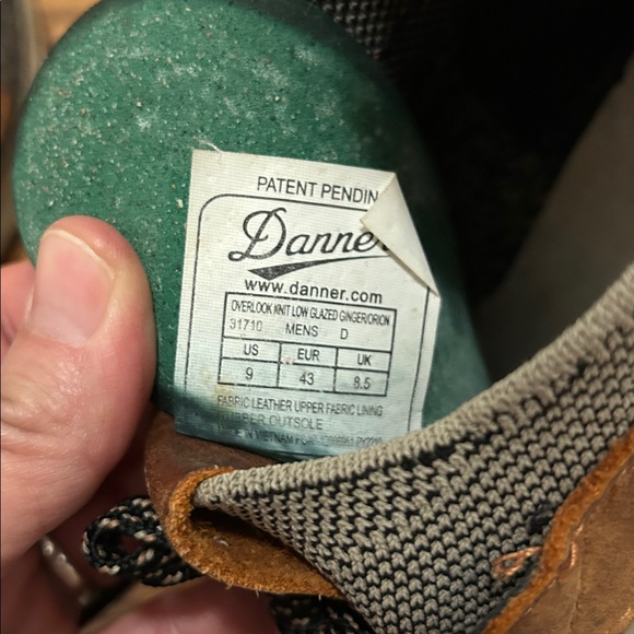 Danner Overlook Knit Low Men’s 9 Glazed Ginger Orion Hiking Vibram - Picture 7 of 9